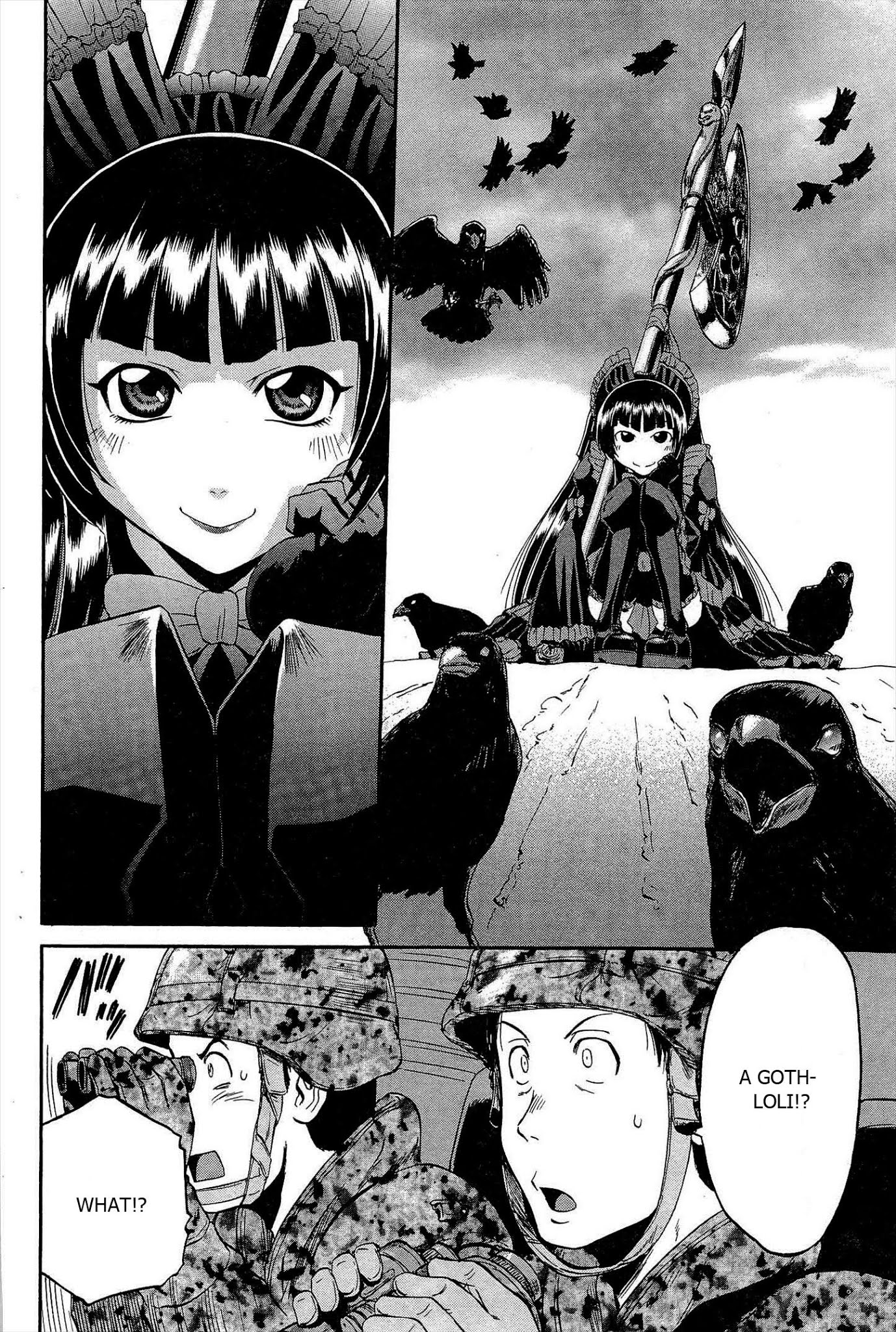 Gate - Jietai Kare no Chi nite, Kaku Tatakeri Chapter 5 page 14 - Chapter 5: Flame Dragon Attacks