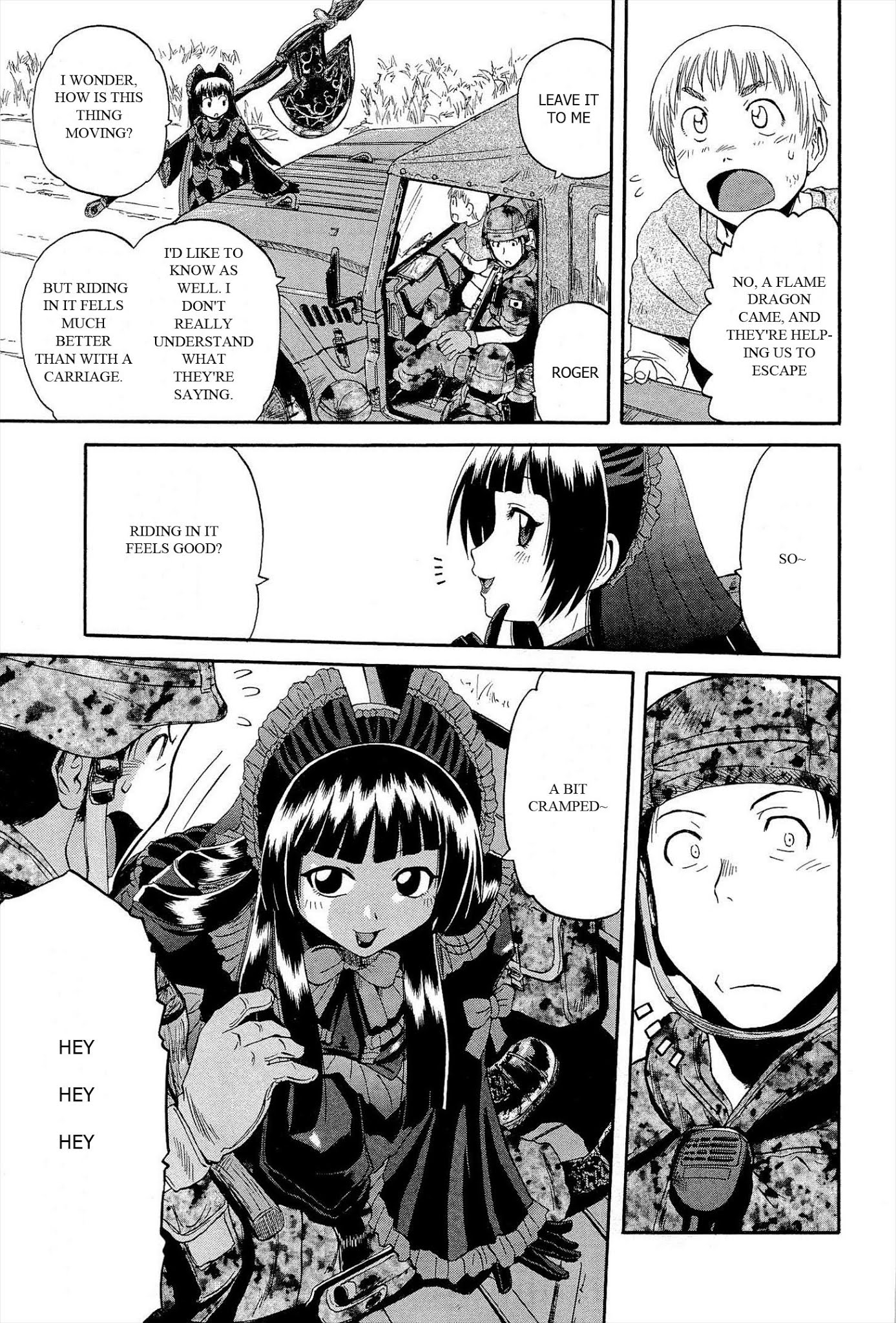 Gate - Jietai Kare no Chi nite, Kaku Tatakeri Chapter 5 page 17 - Chapter 5: Flame Dragon Attacks