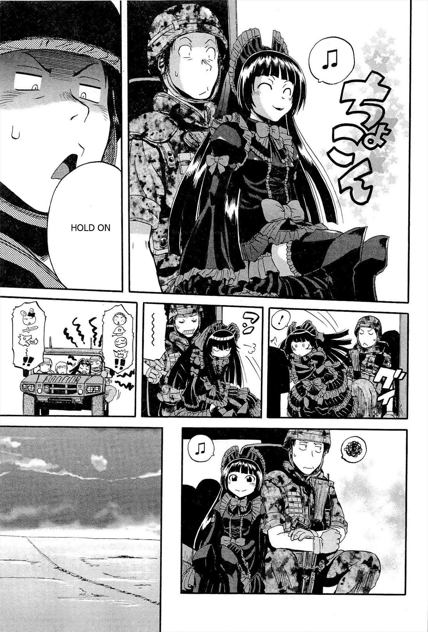 Gate - Jietai Kare no Chi nite, Kaku Tatakeri Chapter 5 page 19 - Chapter 5: Flame Dragon Attacks