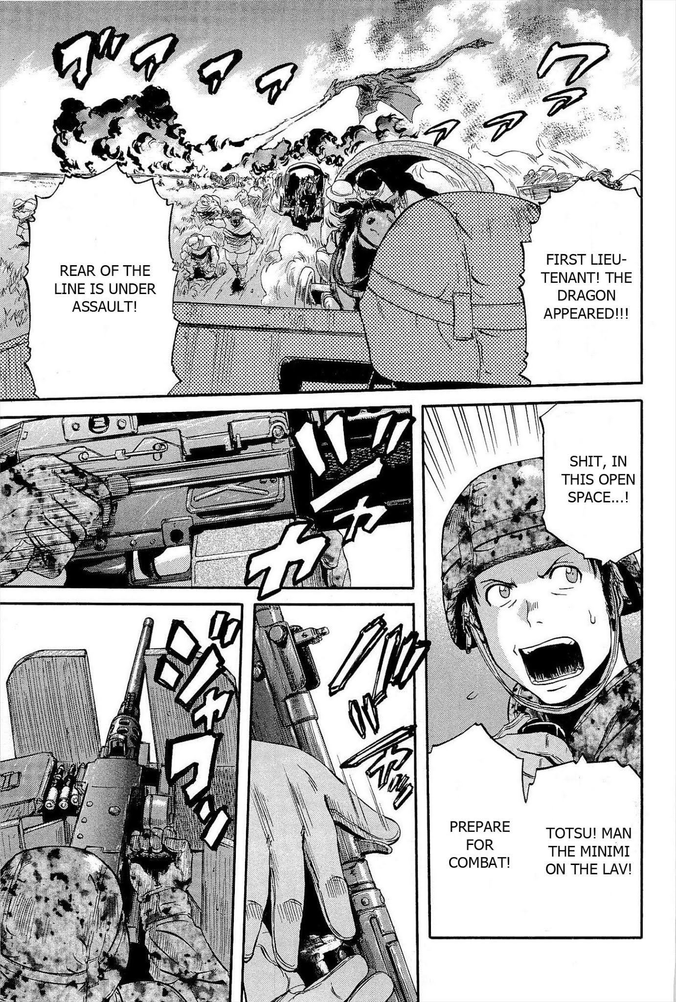 Gate - Jietai Kare no Chi nite, Kaku Tatakeri Chapter 5 page 23 - Chapter 5: Flame Dragon Attacks