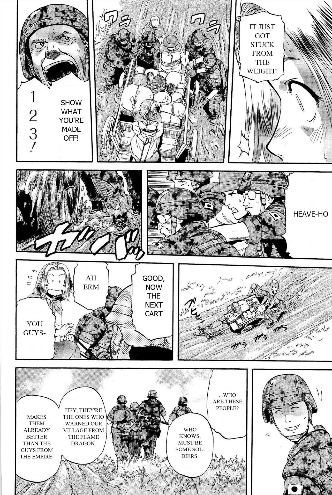 Gate - Jietai Kare no Chi nite, Kaku Tatakeri Chapter 5 page 8 - Chapter 5: Flame Dragon Attacks