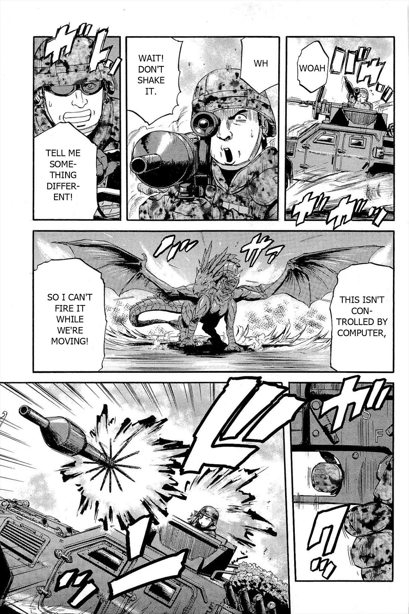 Gate - Jietai Kare no Chi nite, Kaku Tatakeri Chapter 6 page 13 - Chapter 6: Intercepting the Flame Dragon