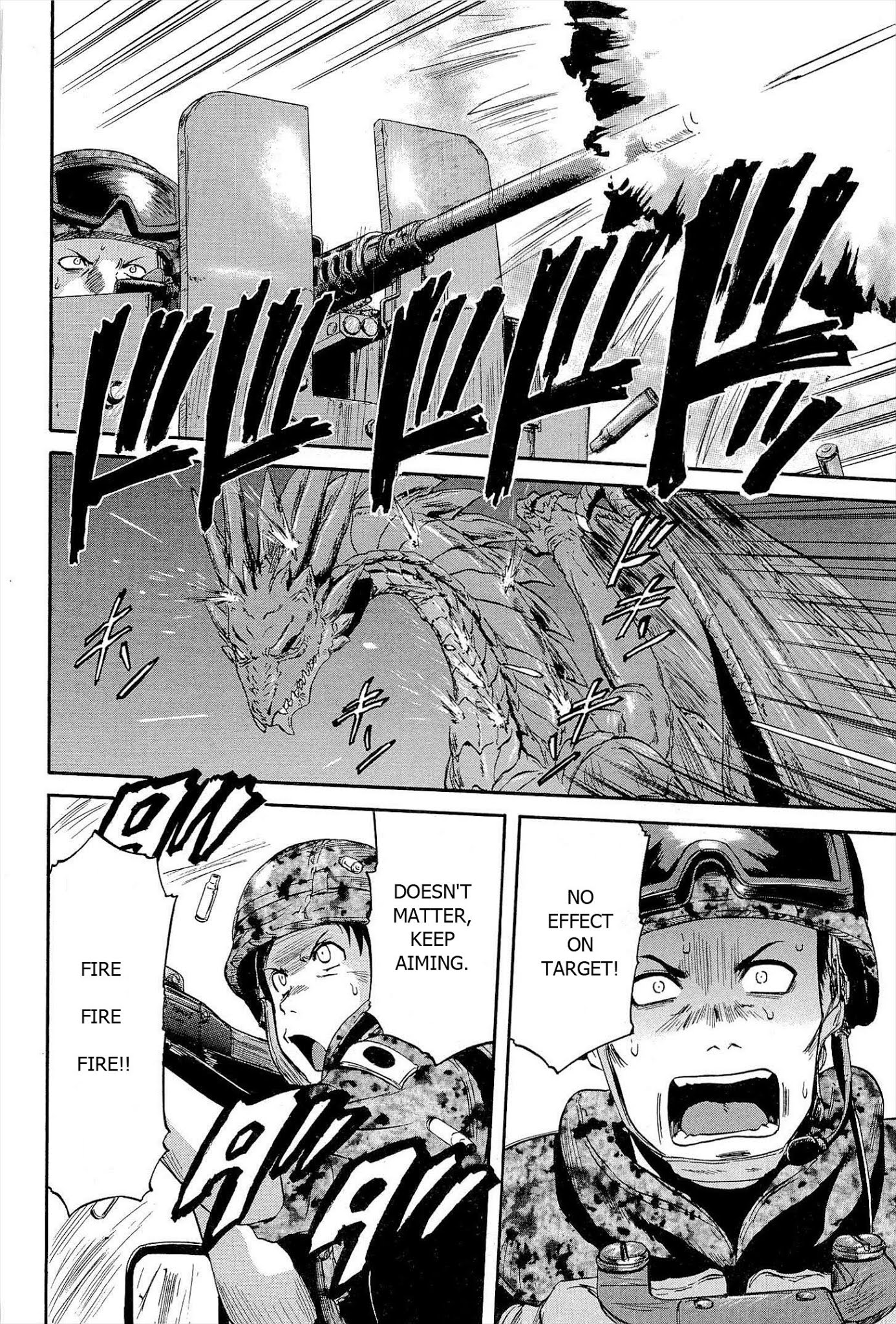 Gate - Jietai Kare no Chi nite, Kaku Tatakeri Chapter 6 page 8 - Chapter 6: Intercepting the Flame Dragon