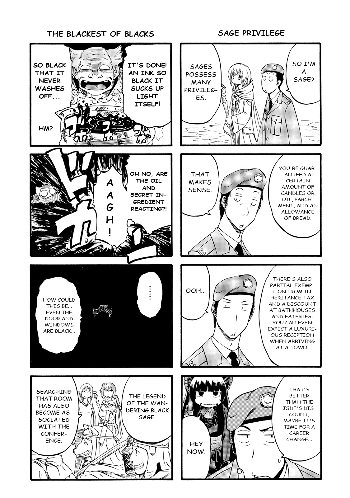 Gate - Jietai Kare no Chi nite, Kaku Tatakeri Chapter 67.5 page 2 - Chapter 67.5: Marutto Gate! Threat of War Chapter (translation:Uxtef)