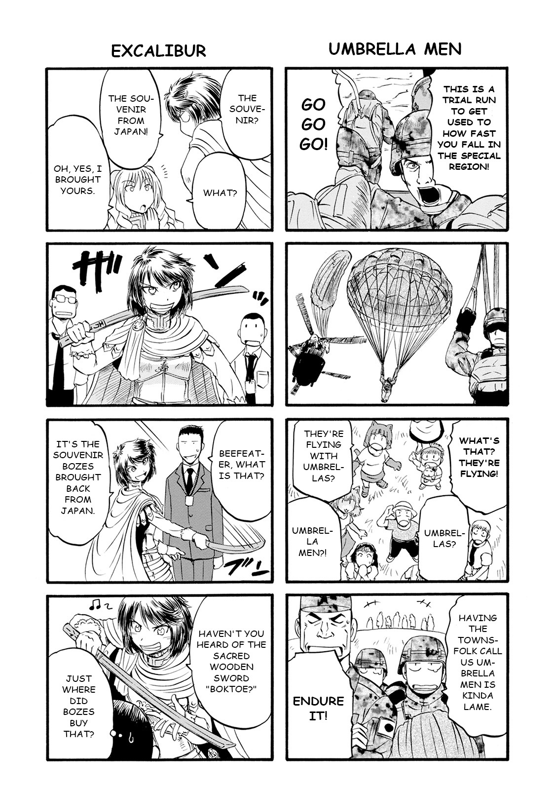 Gate - Jietai Kare no Chi nite, Kaku Tatakeri Chapter 67.5 page 3 - Chapter 67.5: Marutto Gate! Threat of War Chapter (translation:Uxtef)