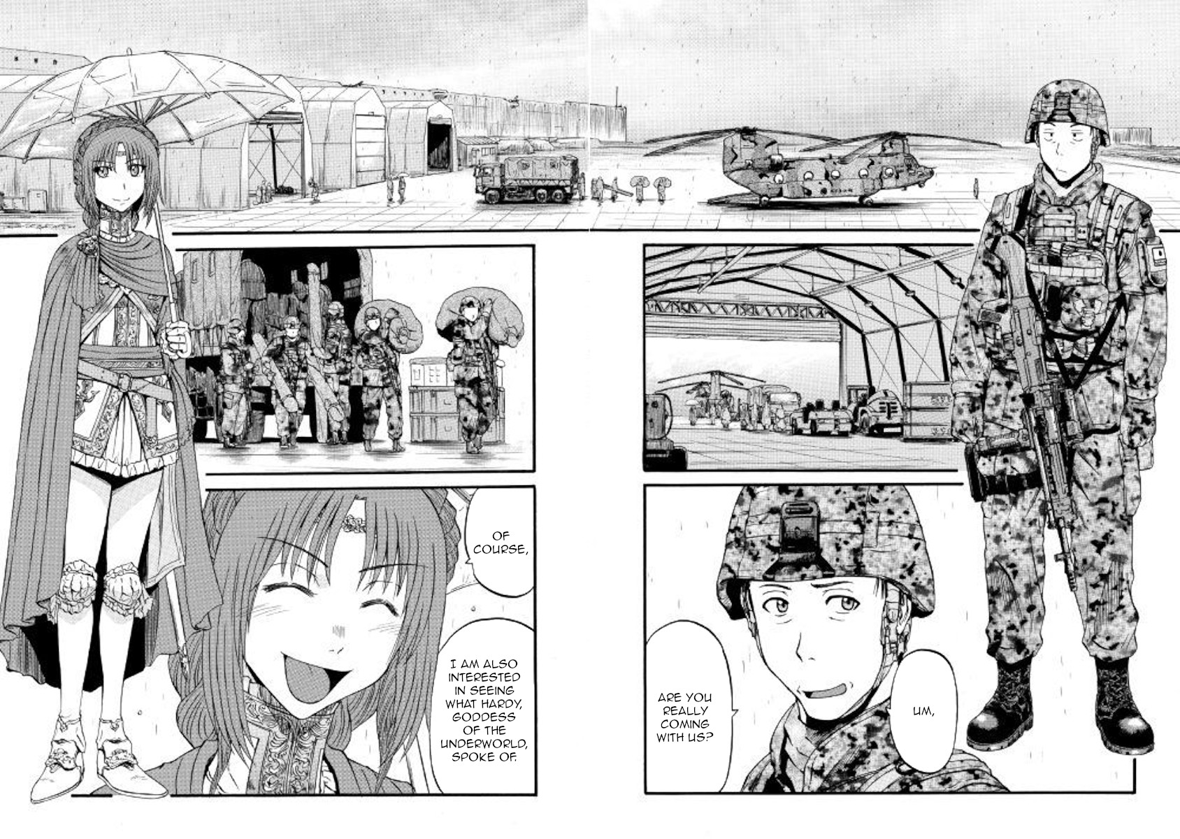 Gate - Jietai Kare no Chi nite, Kaku Tatakeri Chapter 92 page 4 - Chapter 92
