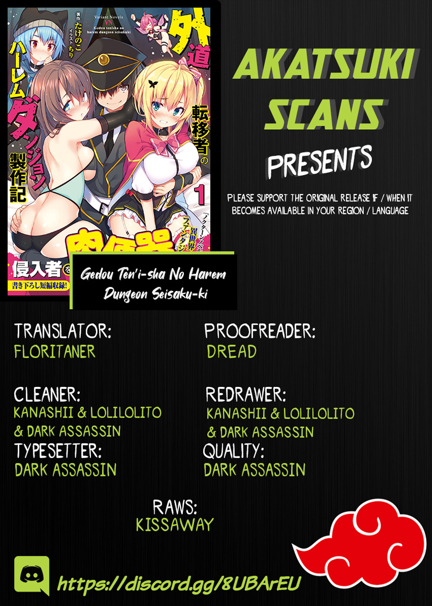 Gedou Tenisha no Harem Dungeon Seisakuki Chapter 6 page 1 - Chapter 6: The Display of Pleasure
