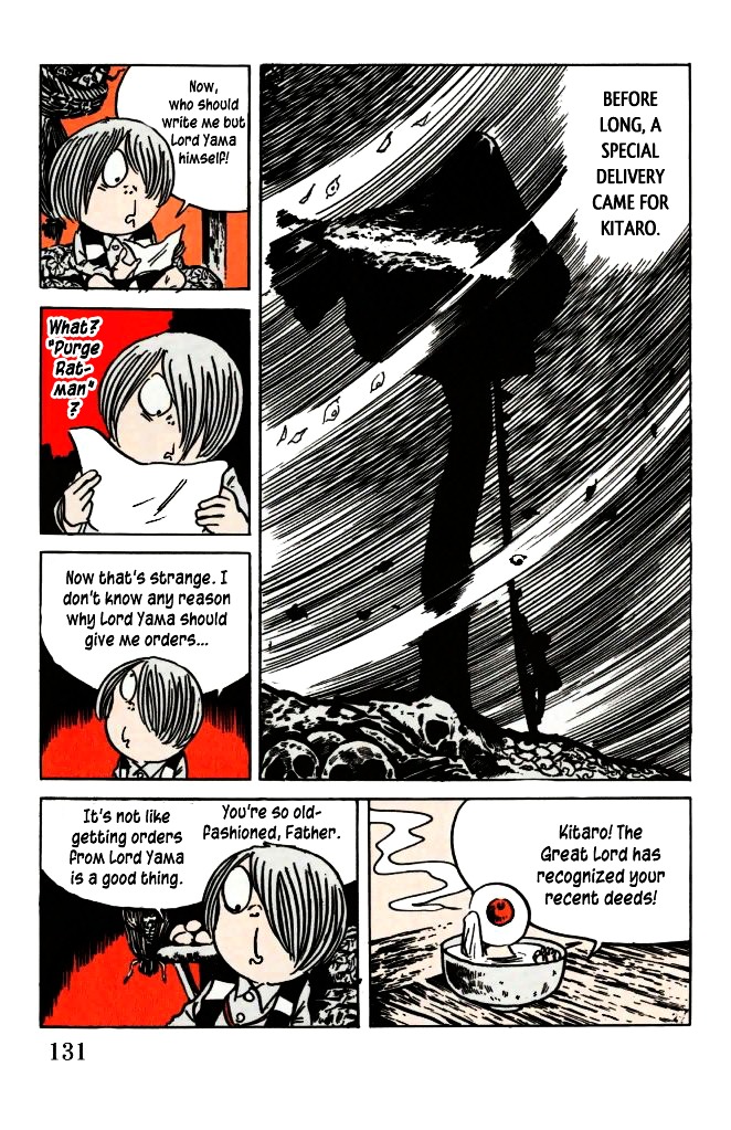 Gegege no Kitarou Chapter 6.33 page 6 - Vol.6 Chapter 33: Rat-Man and Cat-Girl
