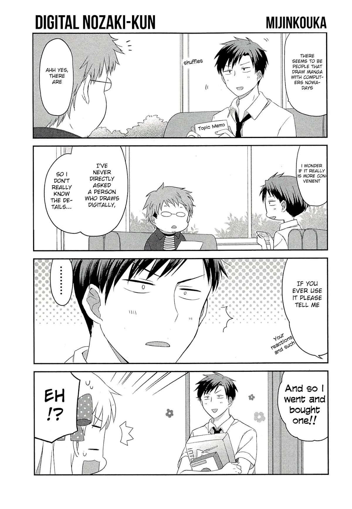 Gekkan Shoujo Nozaki-kun Anthology Chapter 15 page 1 - Chapter 15: Digital Nozaki-kun
