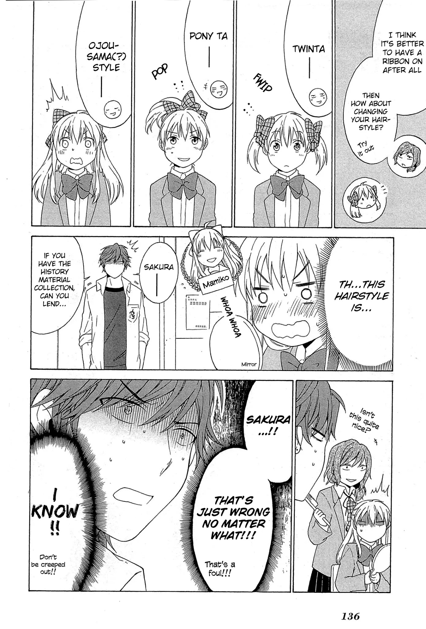 Gekkan Shoujo Nozaki-kun Anthology Chapter 16 page 4 - Chapter 16: Chiyo-chan's Ribbon [END]