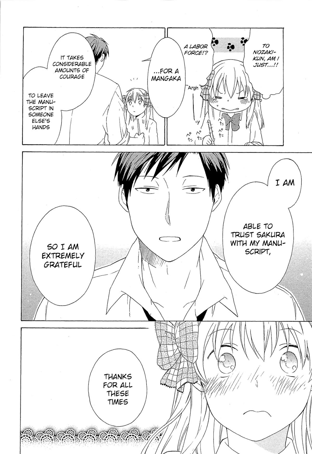 Gekkan Shoujo Nozaki-kun Anthology Chapter 16 page 8 - Chapter 16: Chiyo-chan's Ribbon [END]