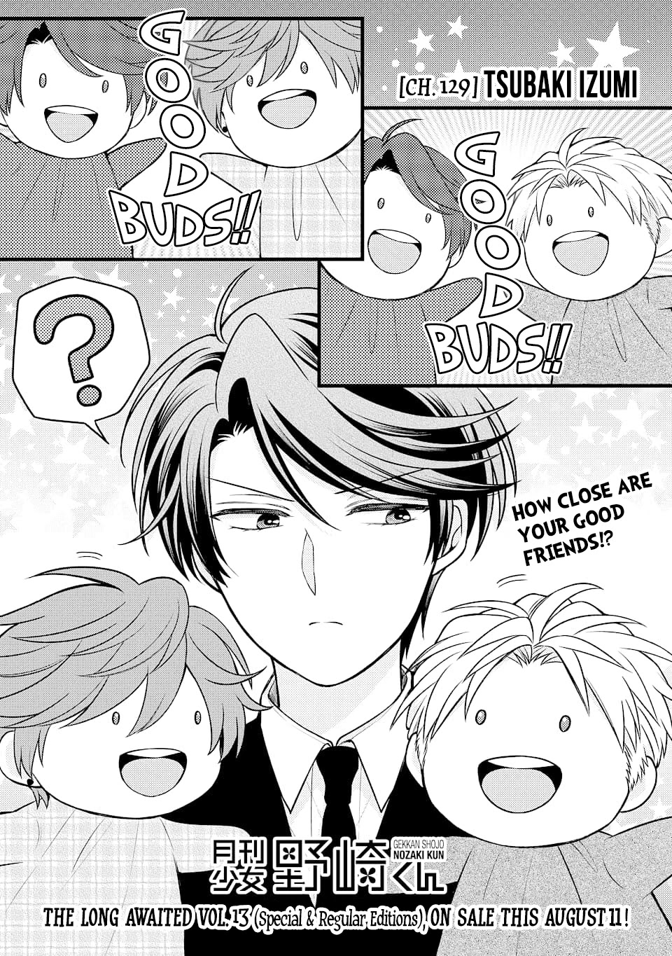 Gekkan Shoujo Nozaki-kun Chapter 129 page 1 - Chapter 129
