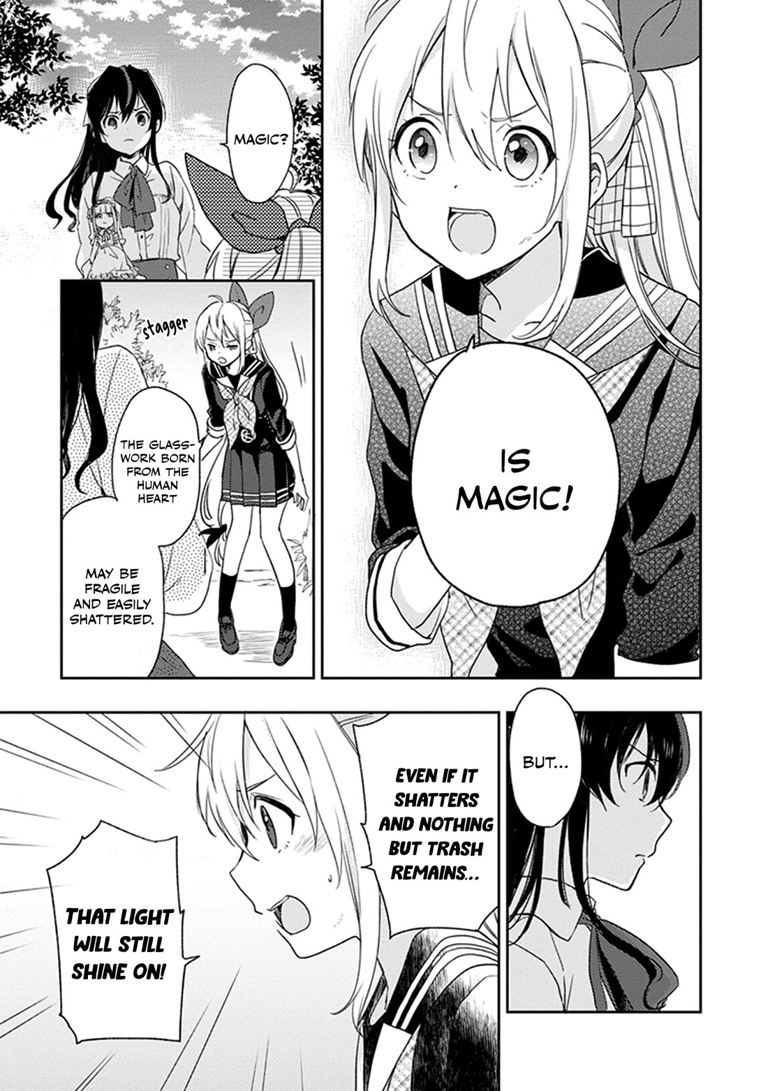 Gendai Majo no Shuushoku Jijou Chapter 27 page 18 - Chapter 27: Glasswork of the Heart