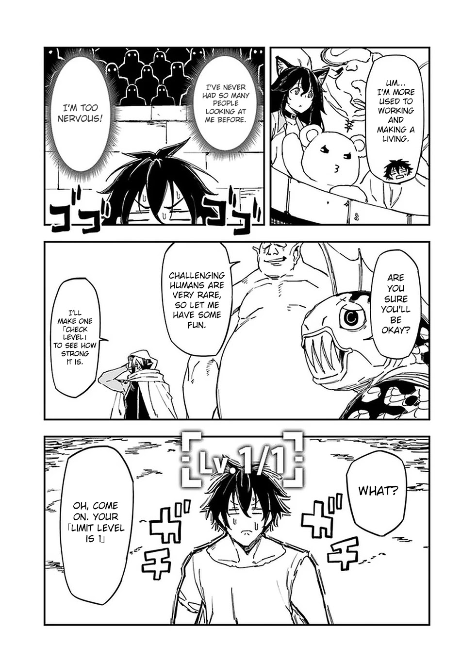 Genkai Level 1 kara no Nariagari: Saijaku Level no Ore ga Isekai Saikyou ni Naru made Chapter 8 page 8 - Chapter 8
