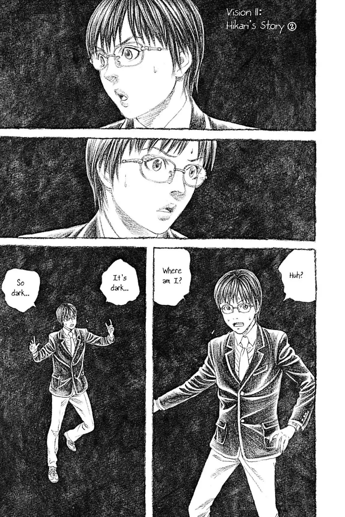 Genkaku Picasso Chapter 11.2 page 1 - Chapter 11: Vol.3 Vision 11: HIKAN'S STORY (part 2)