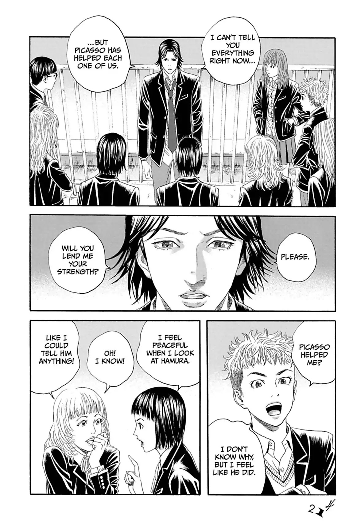 Genkaku Picasso Chapter 11.2 page 11 - Chapter 11: Vol.3 Vision 11: HIKAN'S STORY (part 2)