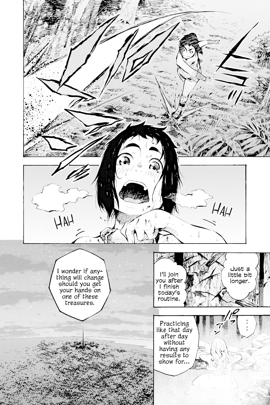 Genshi Otome to Kami no Tou Chapter 2 page 2 - Chapter 2: The Treasure of Wishes (Second Half)