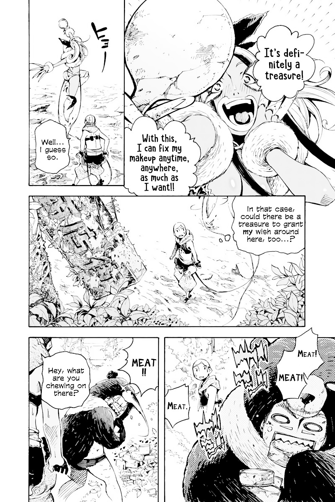 Genshi Otome to Kami no Tou Chapter 4 page 34 - Chapter 4: The Treasure of Good Fortune (First Half)