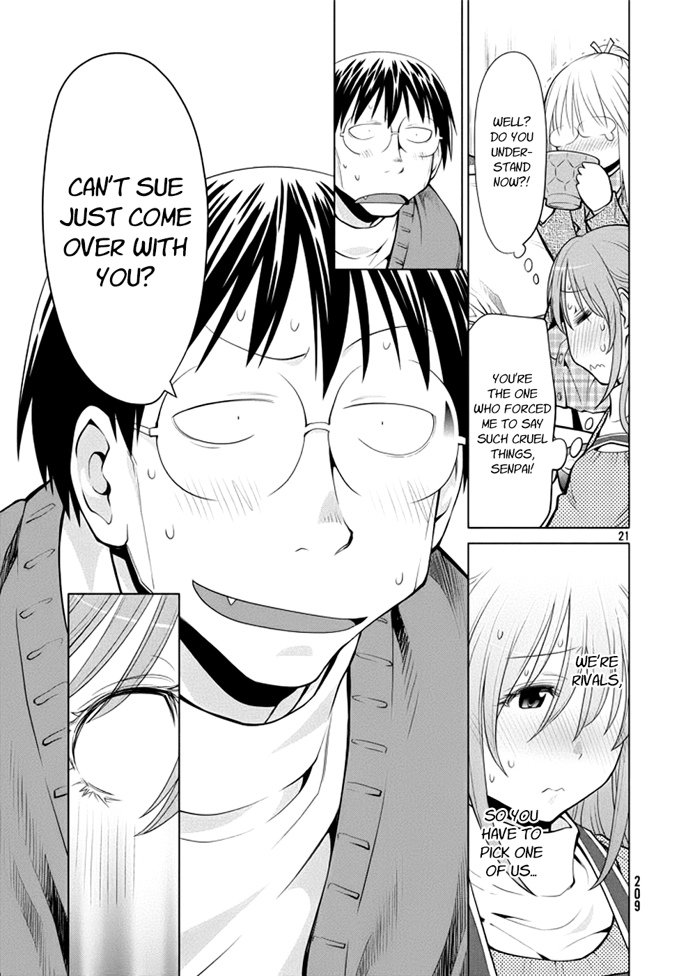 Genshiken Nidaime - The Society for the Study of Modern Visual Culture II Chapter 98 page 21 - Chapter 98: This Side and That of the Harem Borderline