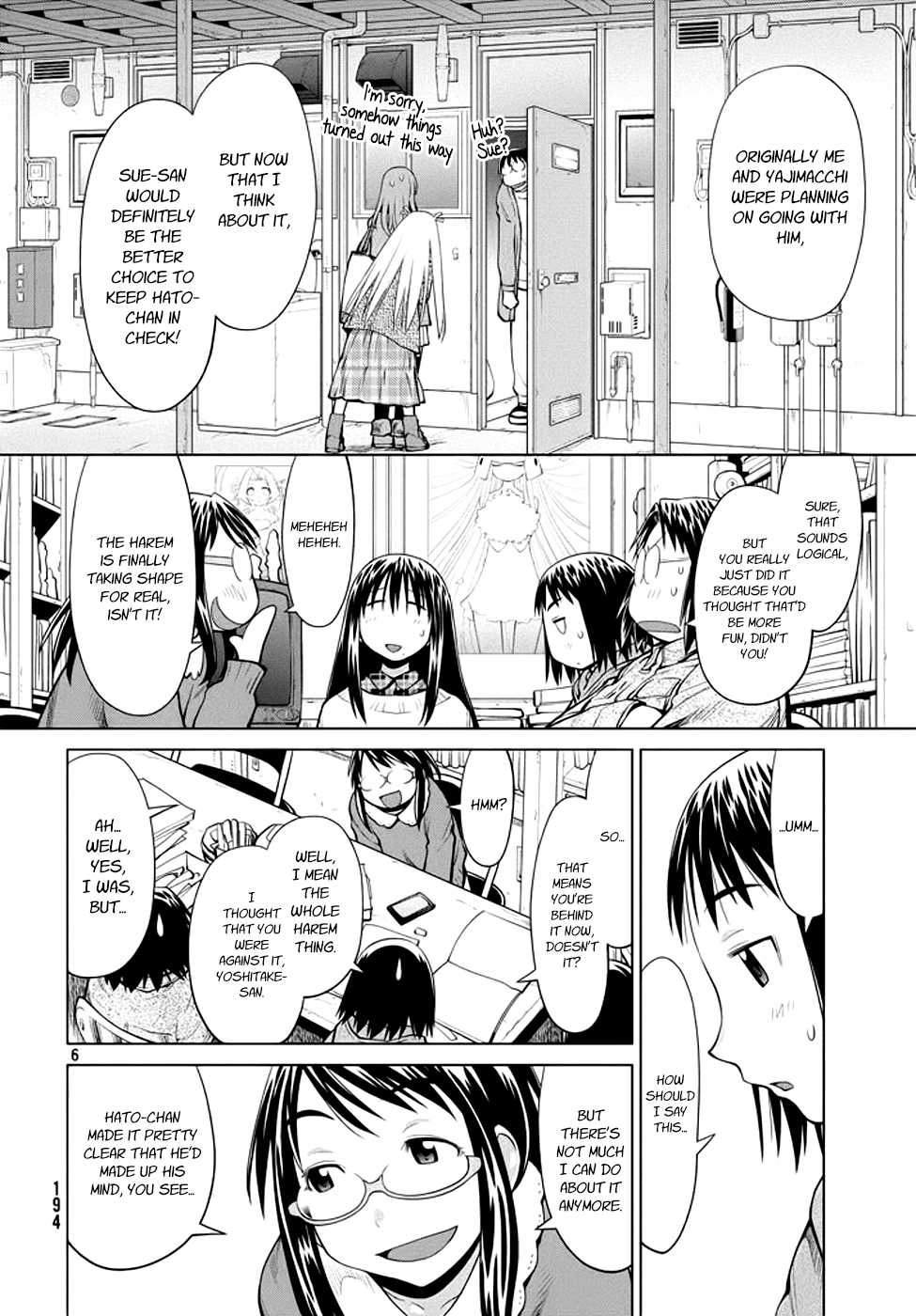 Genshiken Nidaime - The Society for the Study of Modern Visual Culture II Chapter 98 page 6 - Chapter 98: This Side and That of the Harem Borderline
