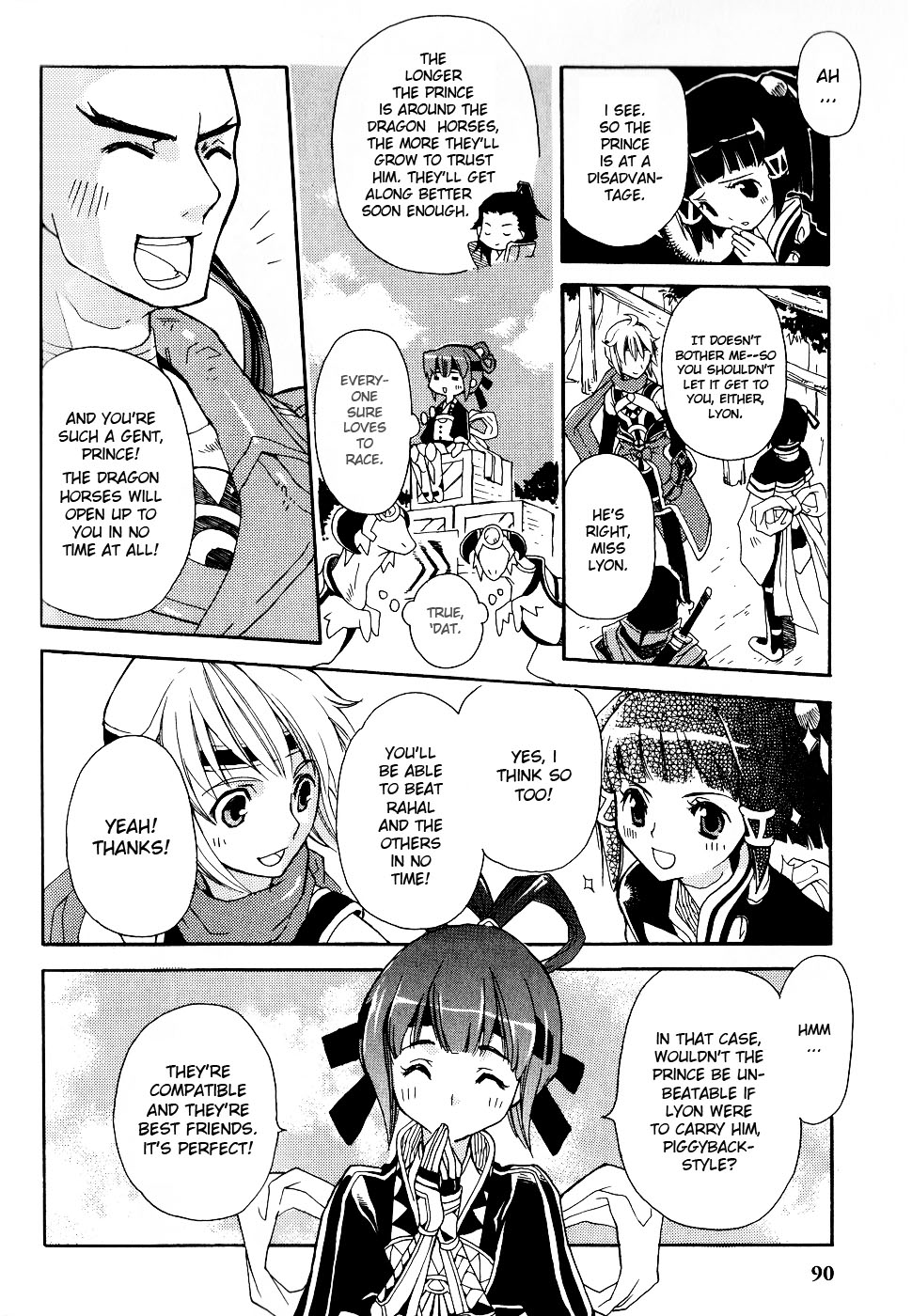 Gensou Suikoden 5 Anthology Chapter 10.2 page 4 - Chapter 10 v2 : Supersonic Rider, by Nao Mitaka