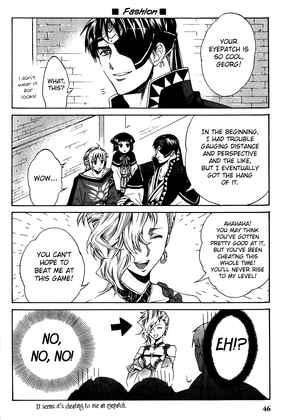 Gensou Suikoden 5 Anthology Chapter 21.2 page 2 - Chapter 21 v2 : Sore Loser, by Akatsuki Kaori