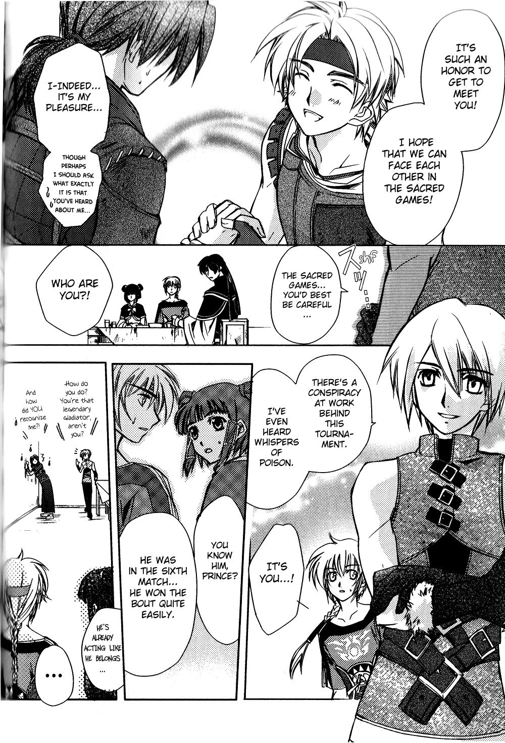 Gensou Suikoden 5 Anthology Chapter 22.2 page 8 - Chapter 22 v2 : Battle of the Good Guys, by Morozumi Junka