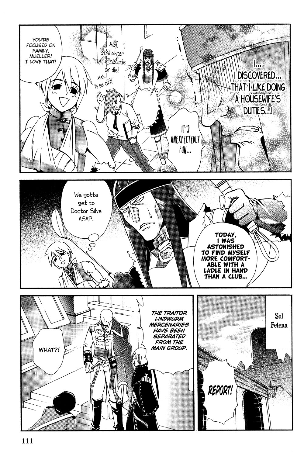 Gensou Suikoden 5 Anthology Chapter 27.2 page 3 - Chapter 27 v2 : The Boss Demon Housewife, by Sumiyoshi Yukiko