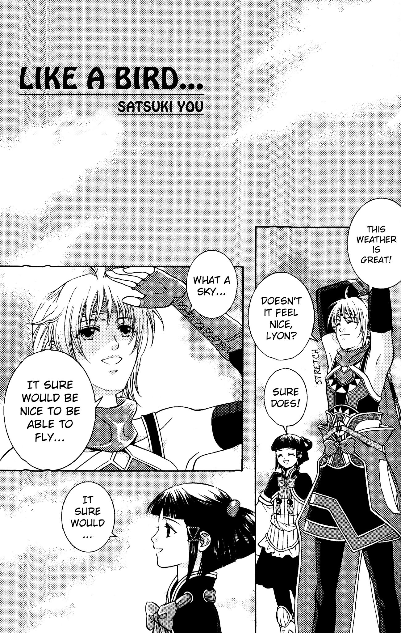 Gensou Suikoden 5 Anthology Chapter 29.2 page 1 - Chapter 29 v2 : Like a Bird... [Satsuki You]