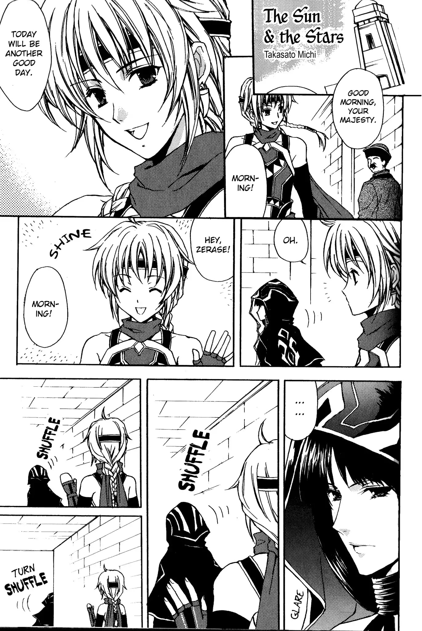 Gensou Suikoden 5 Anthology Chapter 40 page 1 - Chapter 40: The Sun & The Stars by Takasato Michi