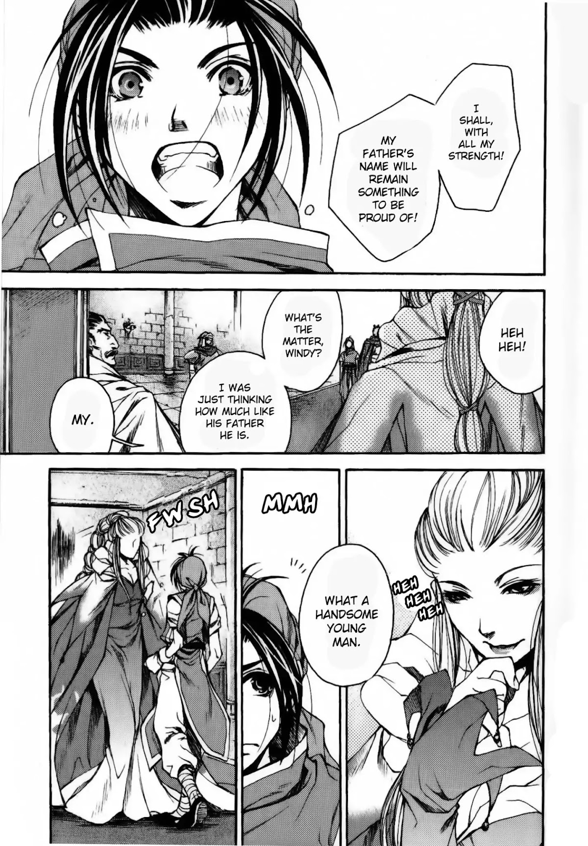 Gensou Suikoden: Uke Tsugareshi Monshou Chapter 1.1 page 16 - Vol.1 Chapter 1