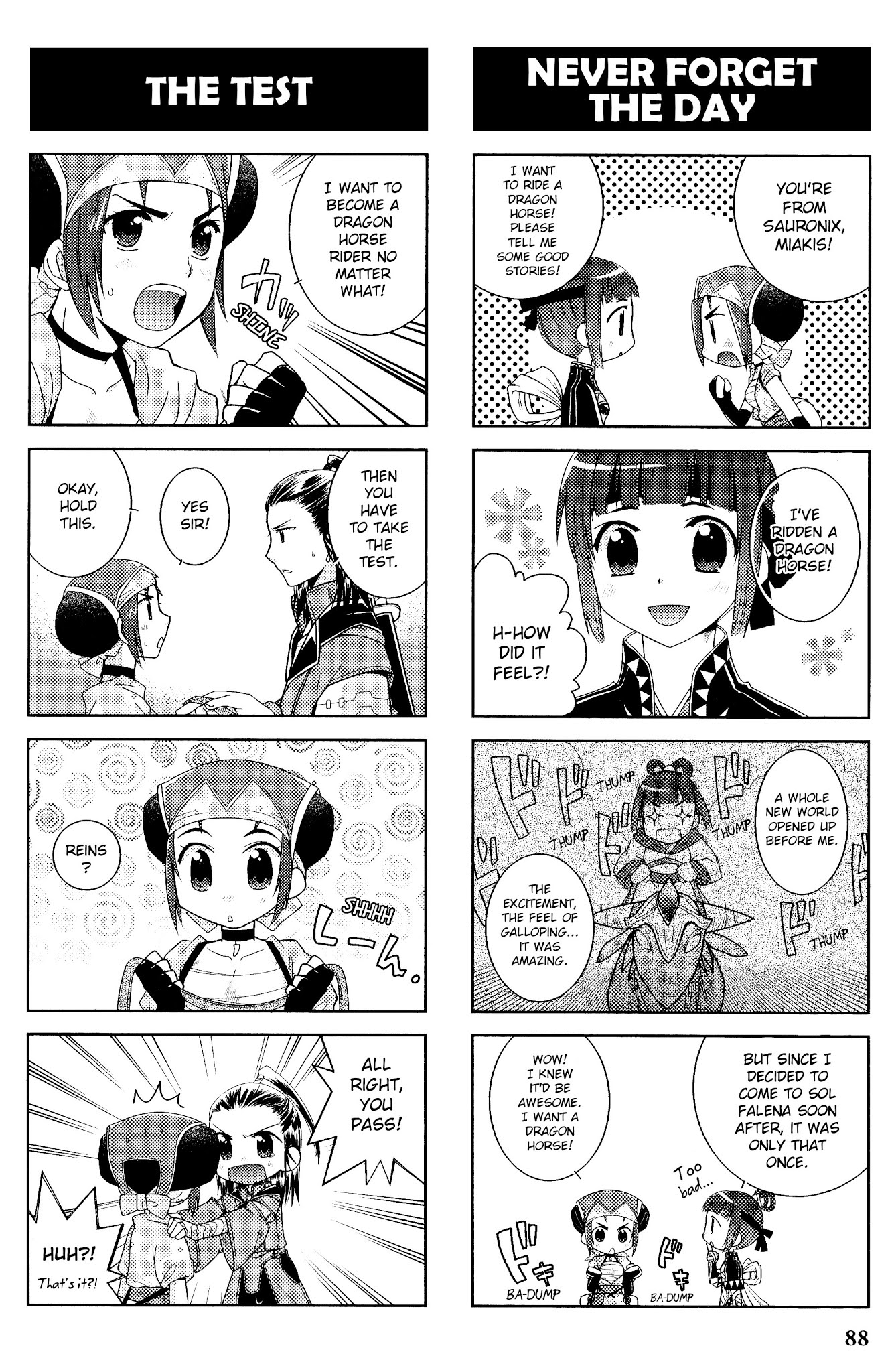 Gensou Suikoden V: 4-Koma Manga Chapter 13 page 2 - Chapter 13 : The Runaway Super Express [Takato Ayumi]