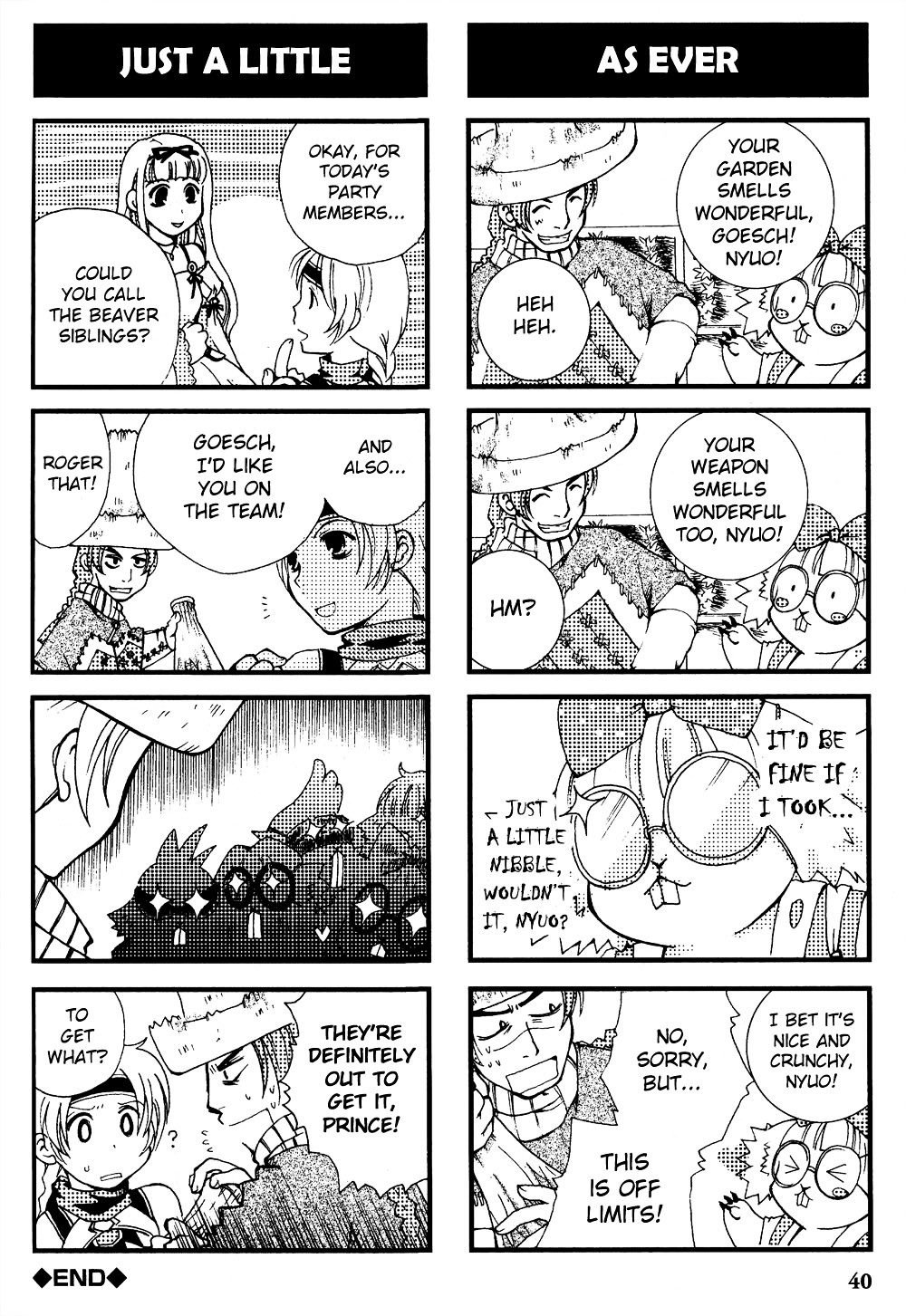 Gensou Suikoden V: 4-Koma Manga Chapter 5 page 8 - Chapter 5 : Lively Spirit [Hifumi Kurosawa]