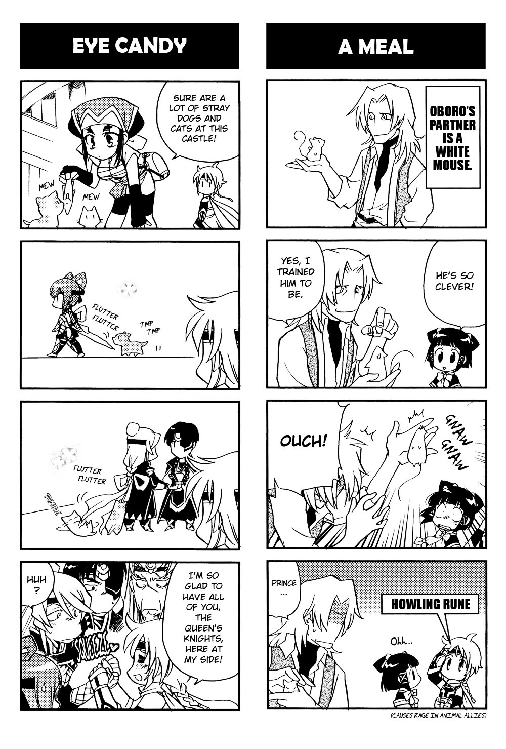 Gensou Suikoden V: 4-Koma Manga Chapter 6 page 2 - Chapter 6 : Fruit Basket [Subamemaru Watarizora]