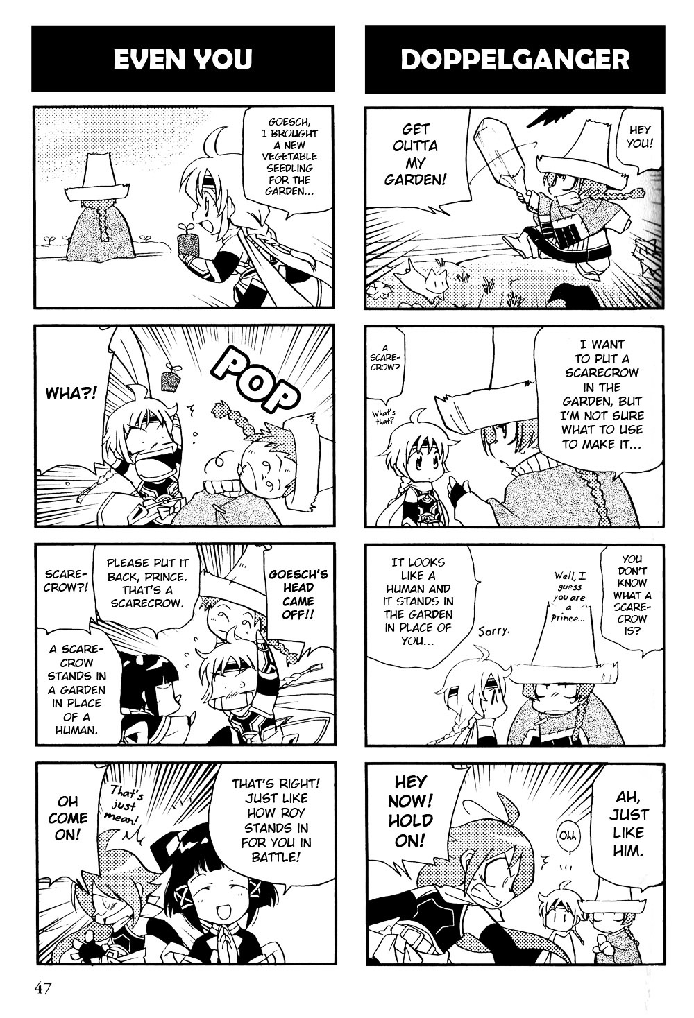 Gensou Suikoden V: 4-Koma Manga Chapter 6 page 7 - Chapter 6 : Fruit Basket [Subamemaru Watarizora]