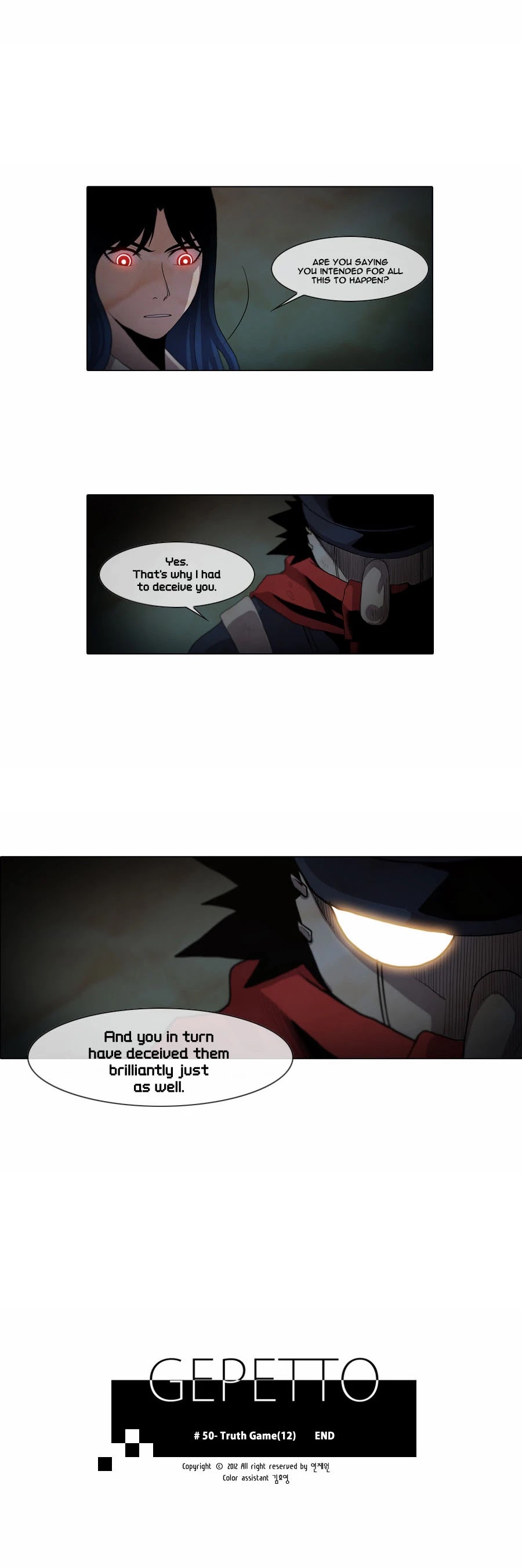 Gepetto Chapter 1.50 page 12 - Volume 1 Chapter 50: Truth Game (12)