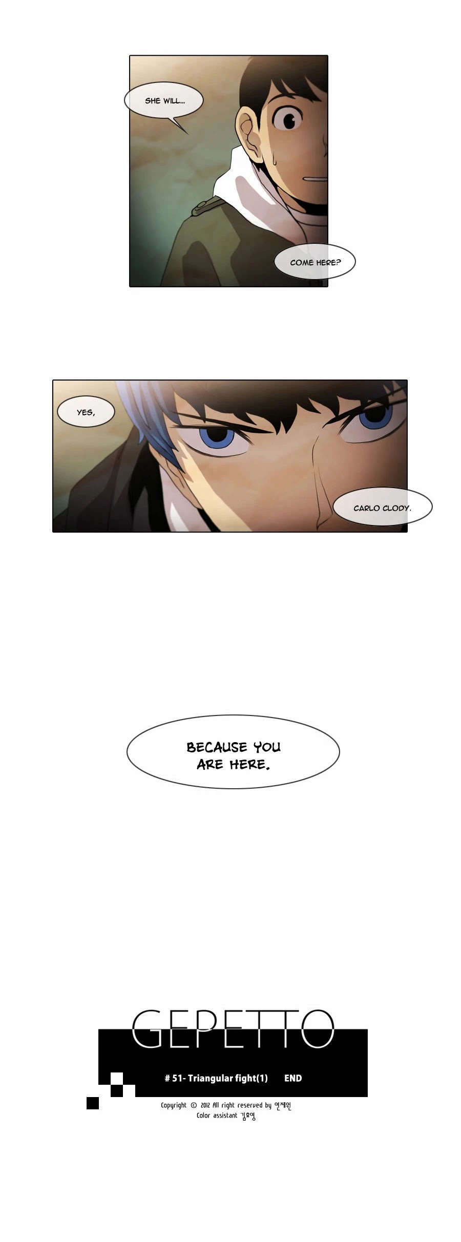 Gepetto Chapter 1.51 page 13 - Volume 1 Chapter 51: Triangular Fight (1)