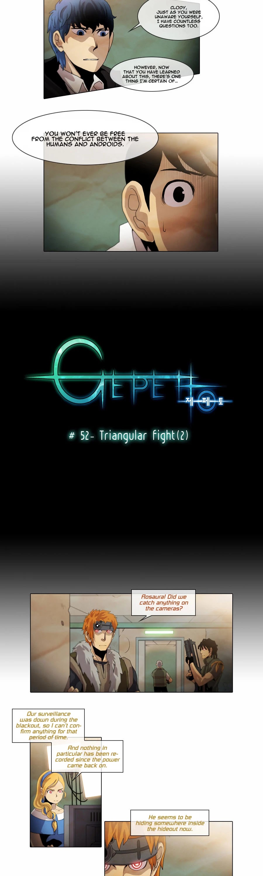 Gepetto Chapter 1.52 page 3 - Volume 1 Chapter 52: Triangular Fight (2)