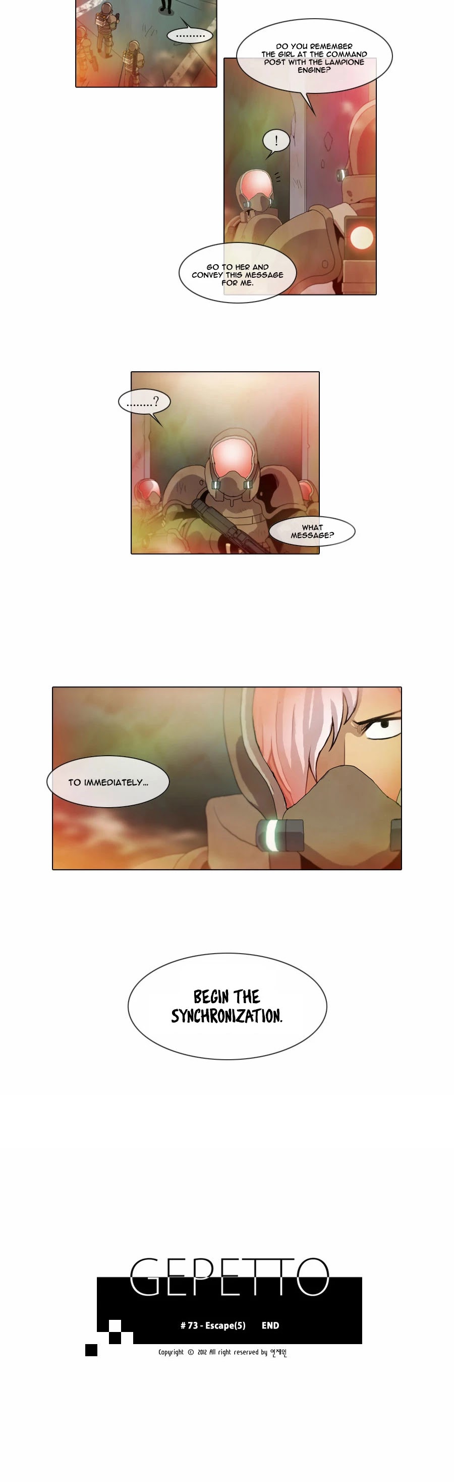 Gepetto Chapter 1.73 page 12 - Volume 1 Chapter 73: Escape (5)