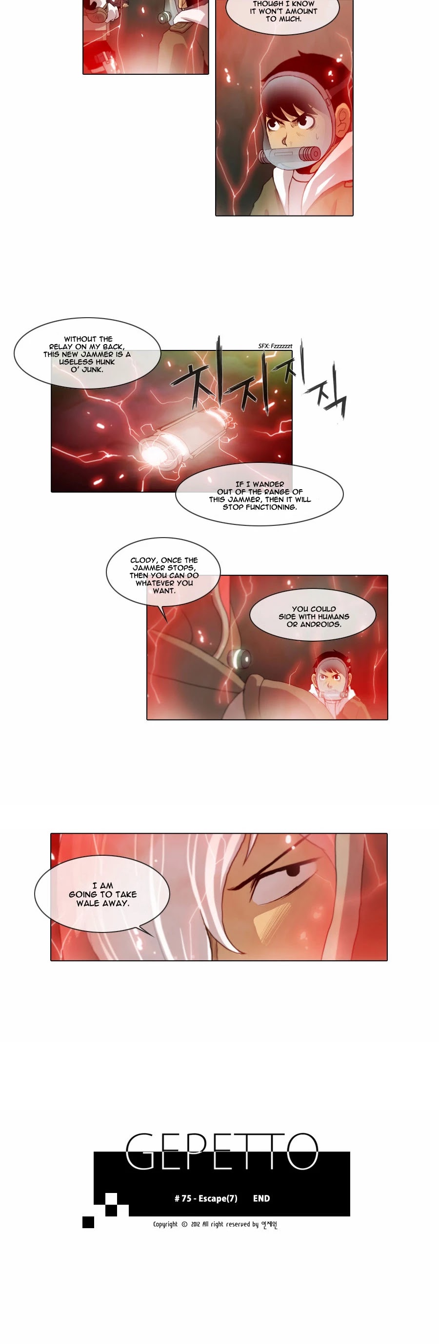 Gepetto Chapter 1.75 page 11 - Volume 1 Chapter 75: Escape (7)