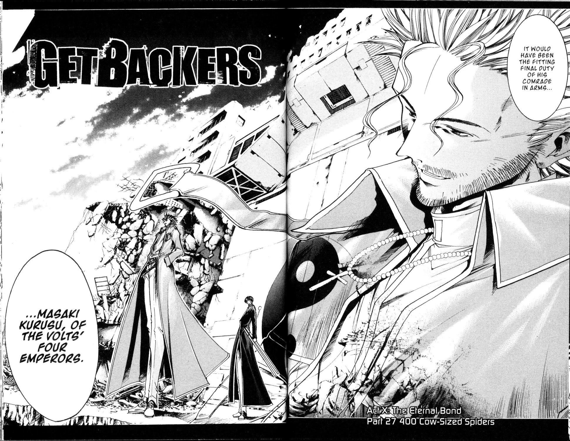 Get Backers Chapter 188 page 3 - Chapter 188: Act X: The Eternal Bond (27): 400 Cow-Sized Spiders