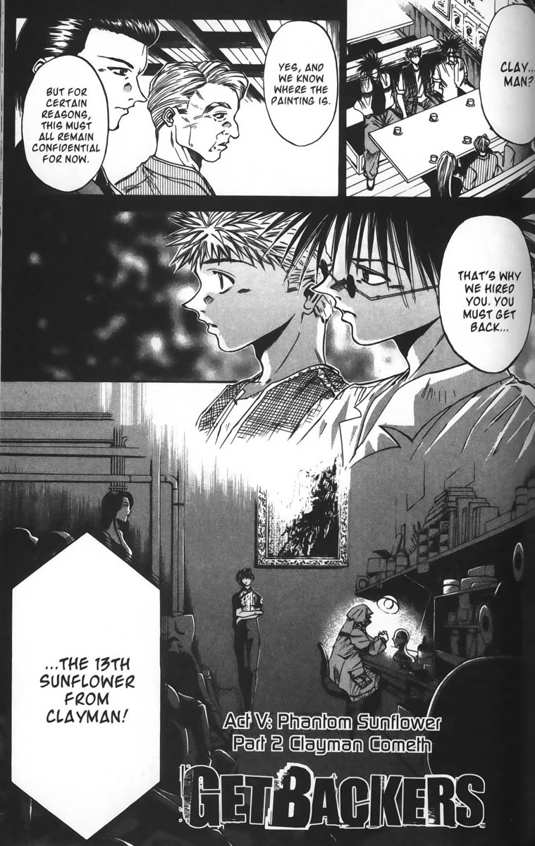 Get Backers Chapter 31 page 1 - Chapter 31: Act V: Phanthom Sunflower (2): Clayman Cometh