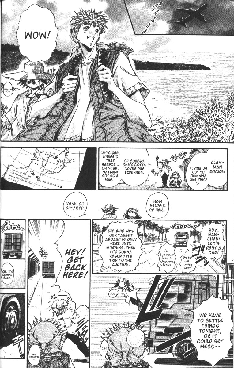 Get Backers Chapter 90 page 6 - Chapter 90: Act VII: The Lost Arms of the Goddess (2): The Pros and Cons of Hitchhiking!