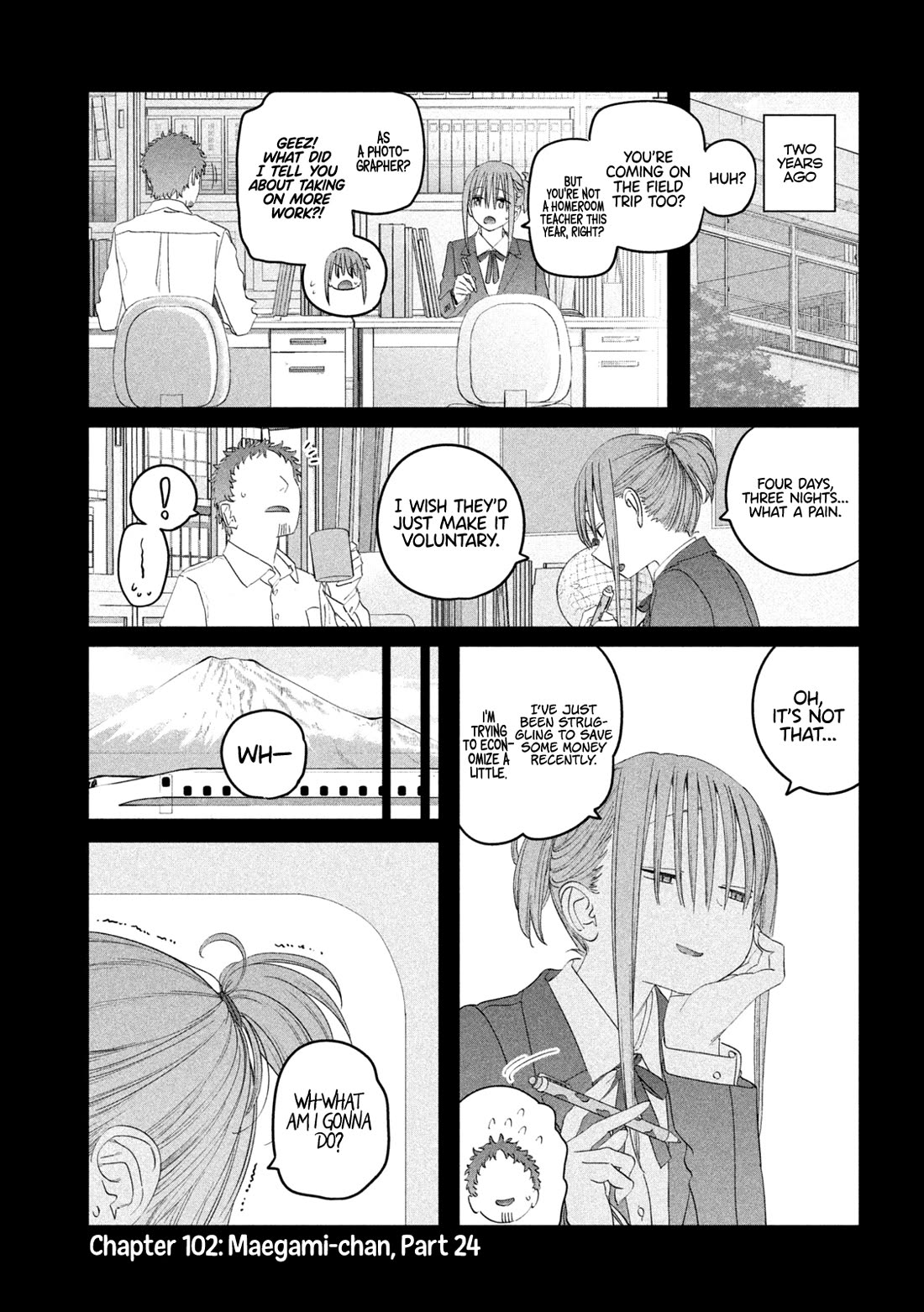 Getsuyoubi no Tawawa (Serialization) Chapter 102 page 2 - Chapter 102: Maegami-chan, Part 24