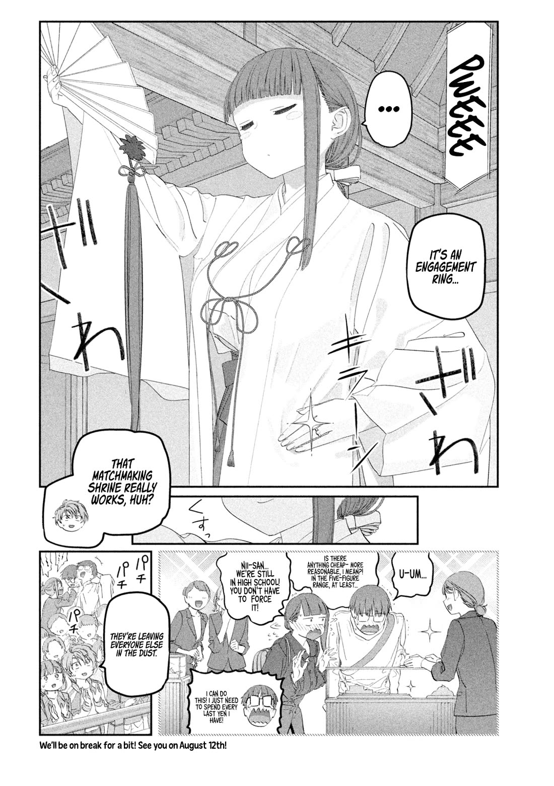 Getsuyoubi no Tawawa (Serialization) Chapter 104 page 13 - Chapter 104: Jitome-chan, Part 16