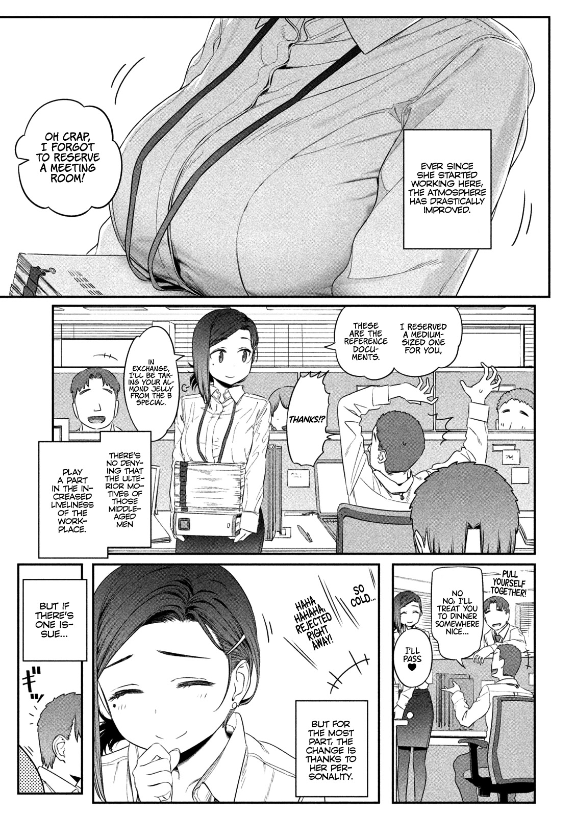 Getsuyoubi no Tawawa (Serialization) Chapter 2 page 8 - Chapter 2: Kouhai-chan, Part 1