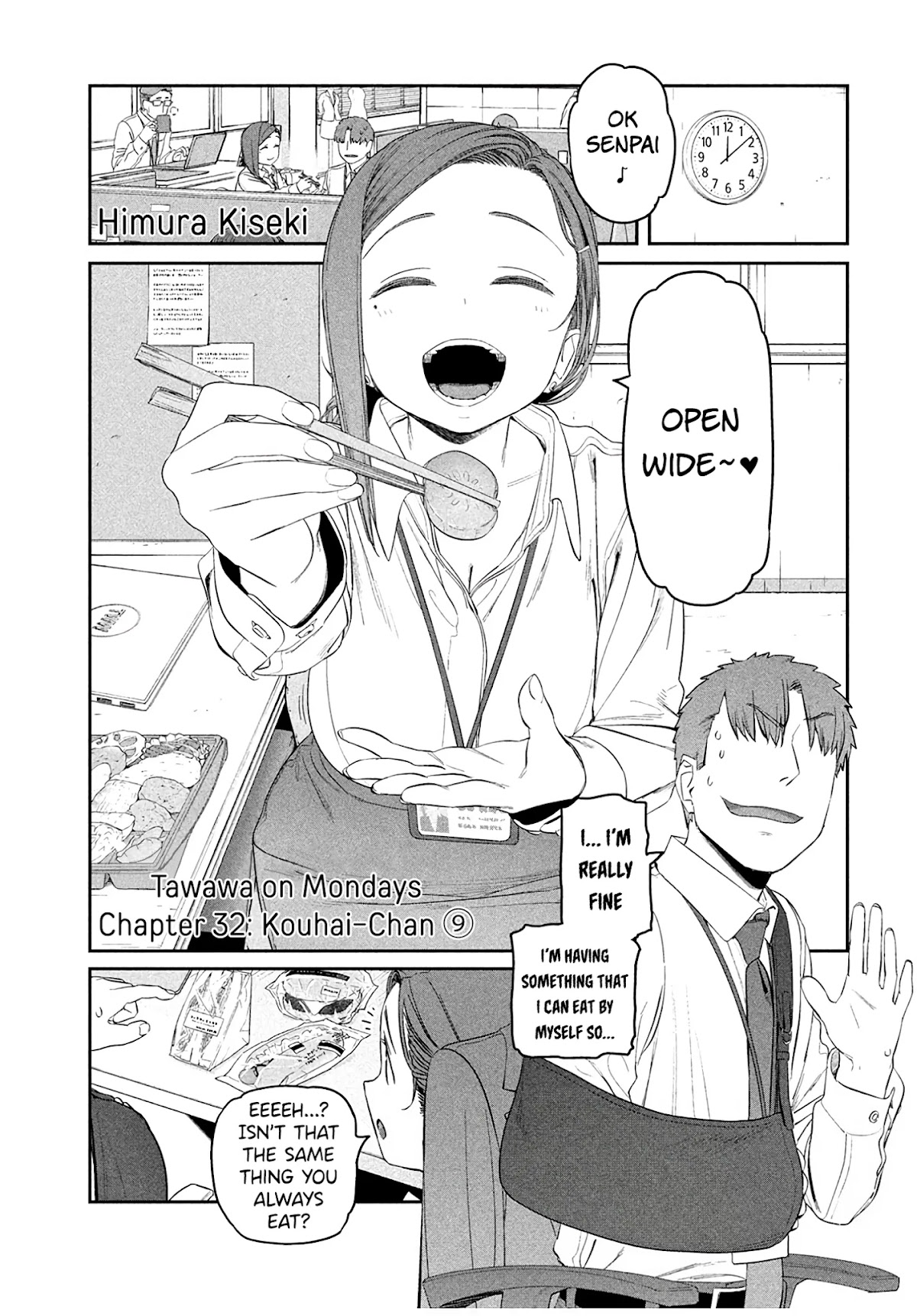 Getsuyoubi no Tawawa (Serialization) Chapter 32 page 2 - Chapter 32: Kouhai-chan, Part 9