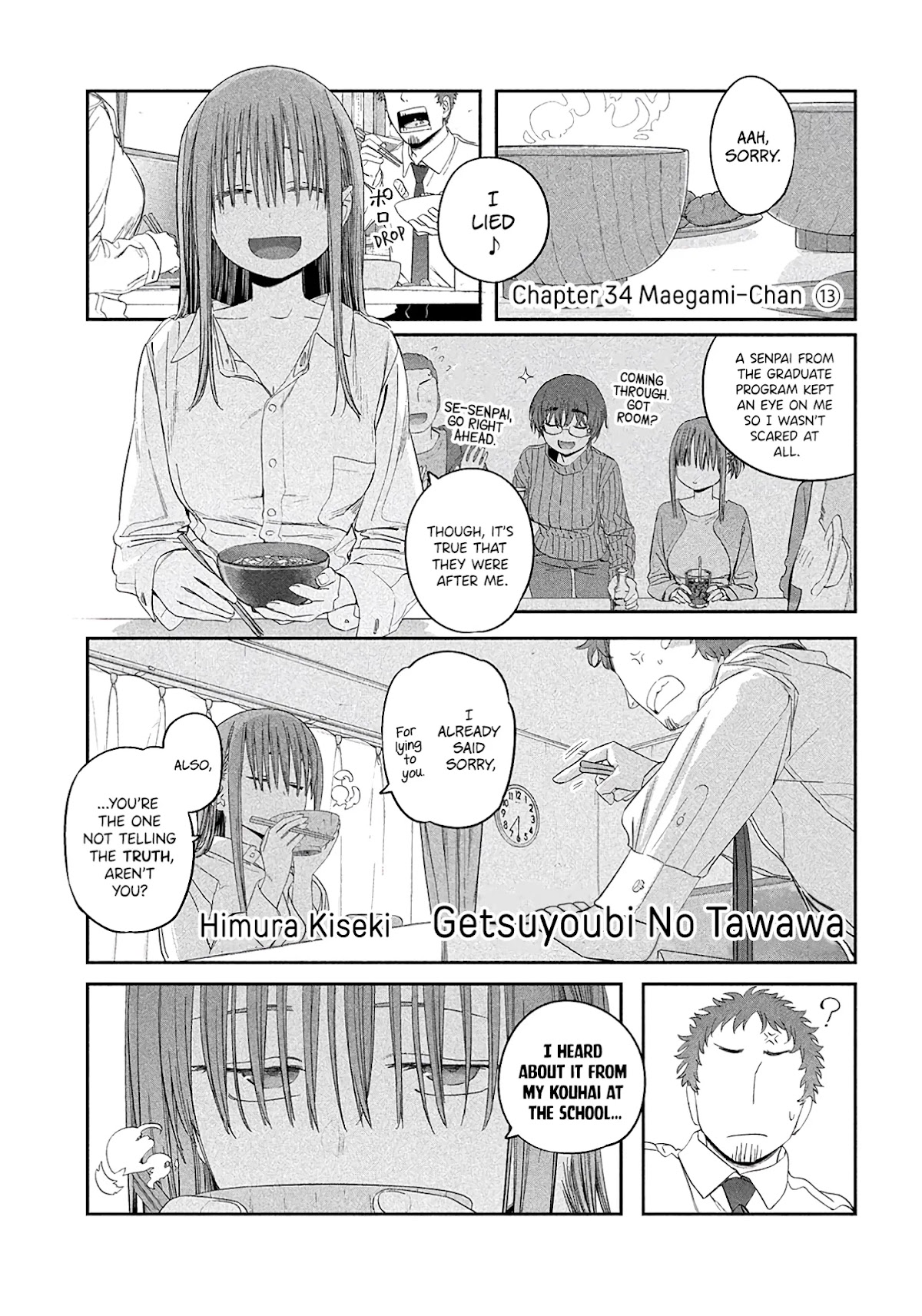 Getsuyoubi no Tawawa (Serialization) Chapter 34 page 2 - Chapter 34: Maegami-chan, Part 13