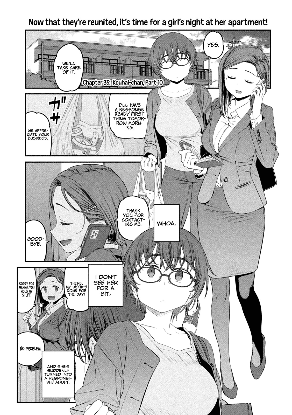 Getsuyoubi no Tawawa (Serialization) Chapter 35 page 2 - Chapter 35: Kouhai-chan, Part 10