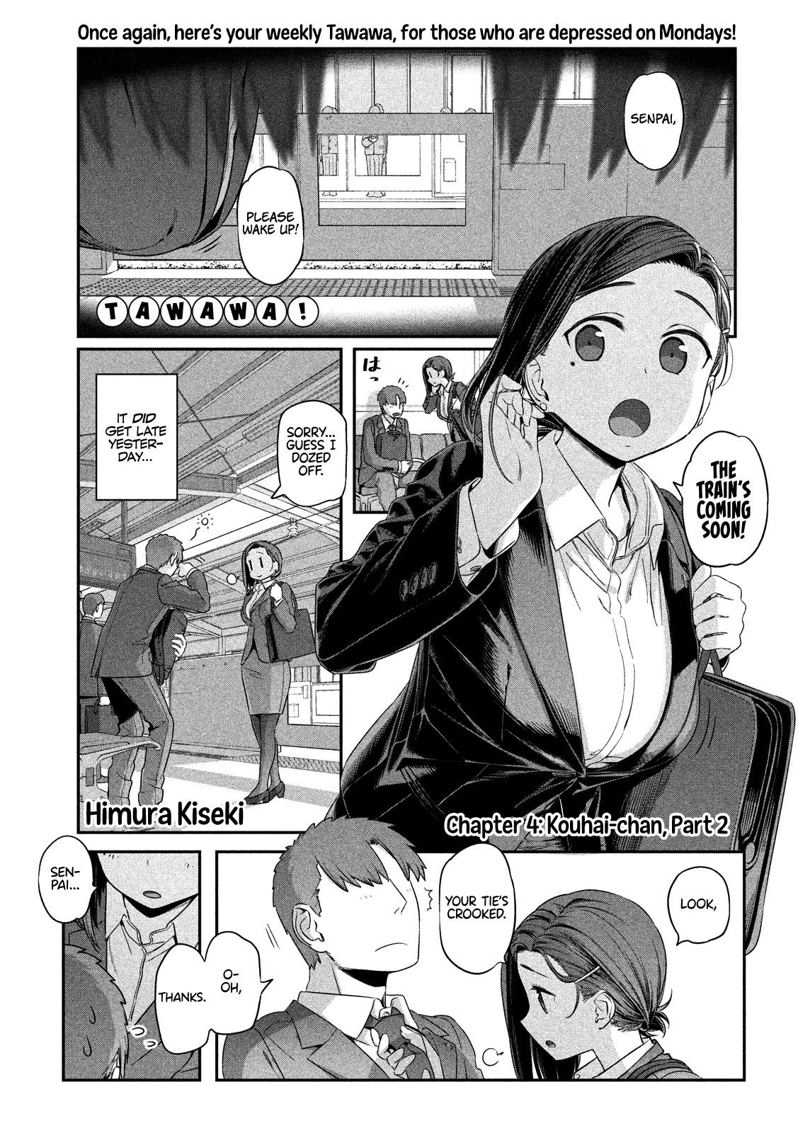 Getsuyoubi no Tawawa (Serialization) Chapter 4 page 2 - Chapter 4: Kouhai-chan, Part 2